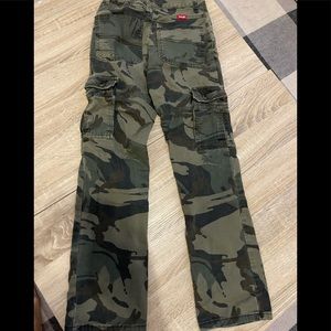 Camo boys pants adjustable waist size 12